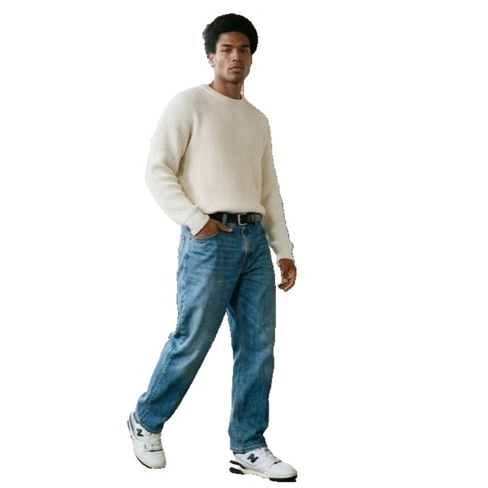 Tommy Hilfiger Jeans Mens 40x30 Relaxed Fit Medium Wash Denim Baggy 90s Y2K
